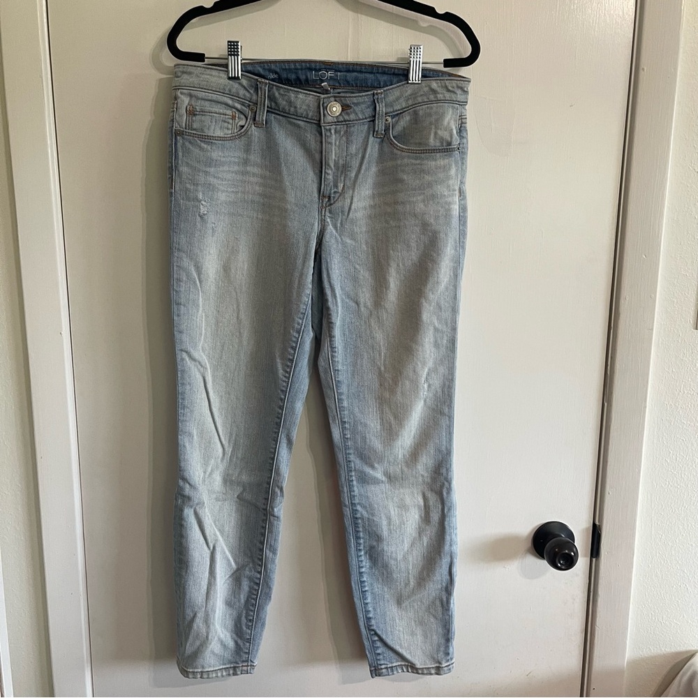 Ann Taylor Women’s Light Blue Modern Skinny Ankle Jeans Size 29/8